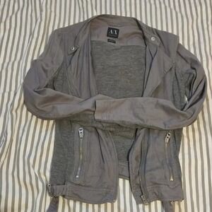 Armani Gray Lightweight Zip Up Jacket - Size S